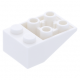 LEGO tetőelem fordított 25°-os (33) 2×3, fehér (3747b)